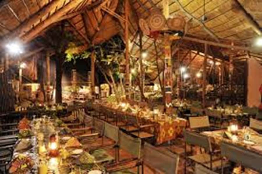 Boma Dinner & Drum Show - Arriving at The Boma: robe welcome, face paint, and show energy