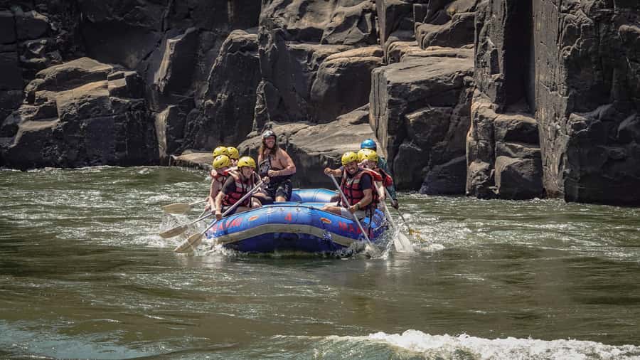 From Kasane: Full-Day White Water Rafting - The Zambezi rapids: Class IV to V with named sections