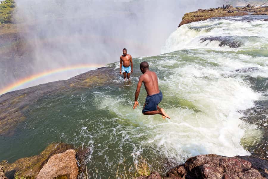 From Victoria Falls: Livingstone Island Tour & Devils Pool - Bush breakfast on the island: a welcome finish after adrenaline