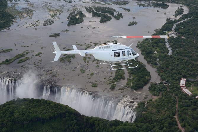 Helicopter Flight+window Seat Guarantee over the Victoria Falls - The 12 to 15 Minute Helicopter Flight: Left, Right, and Up Close