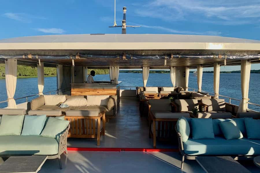 Luxury Cruise : Sunset Boat Cruise on The Zambezi Explorer - Wildlife viewing, the way it works from the water