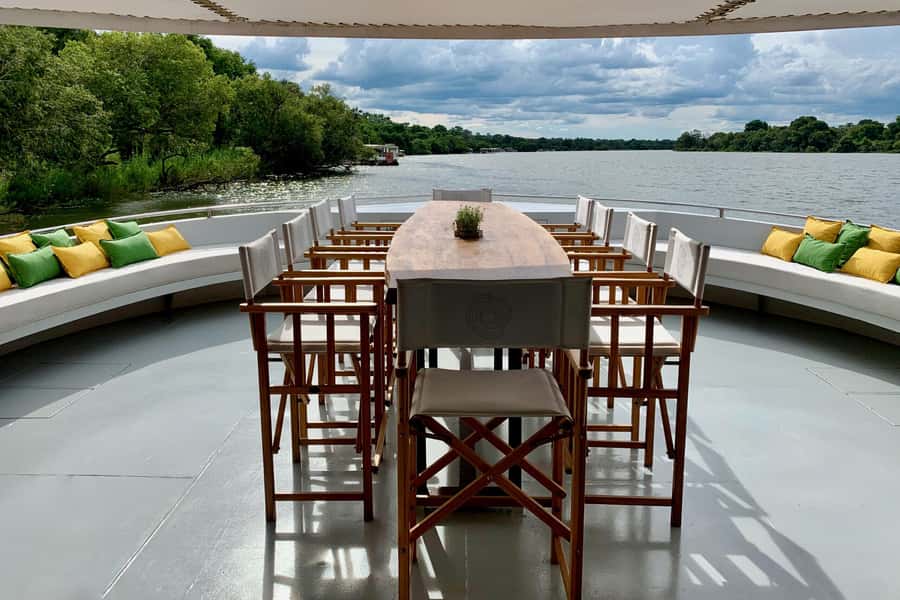 Luxury Sunset Dinner Cruise with 4-Course Meal - Wildlife viewing on the Zambezi: hippos, crocodiles, and birds