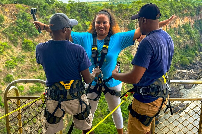Shearwater Bungee Jump Victoria Falls Bridge - Border Passes Between Zimbabwe and Zambia Posts