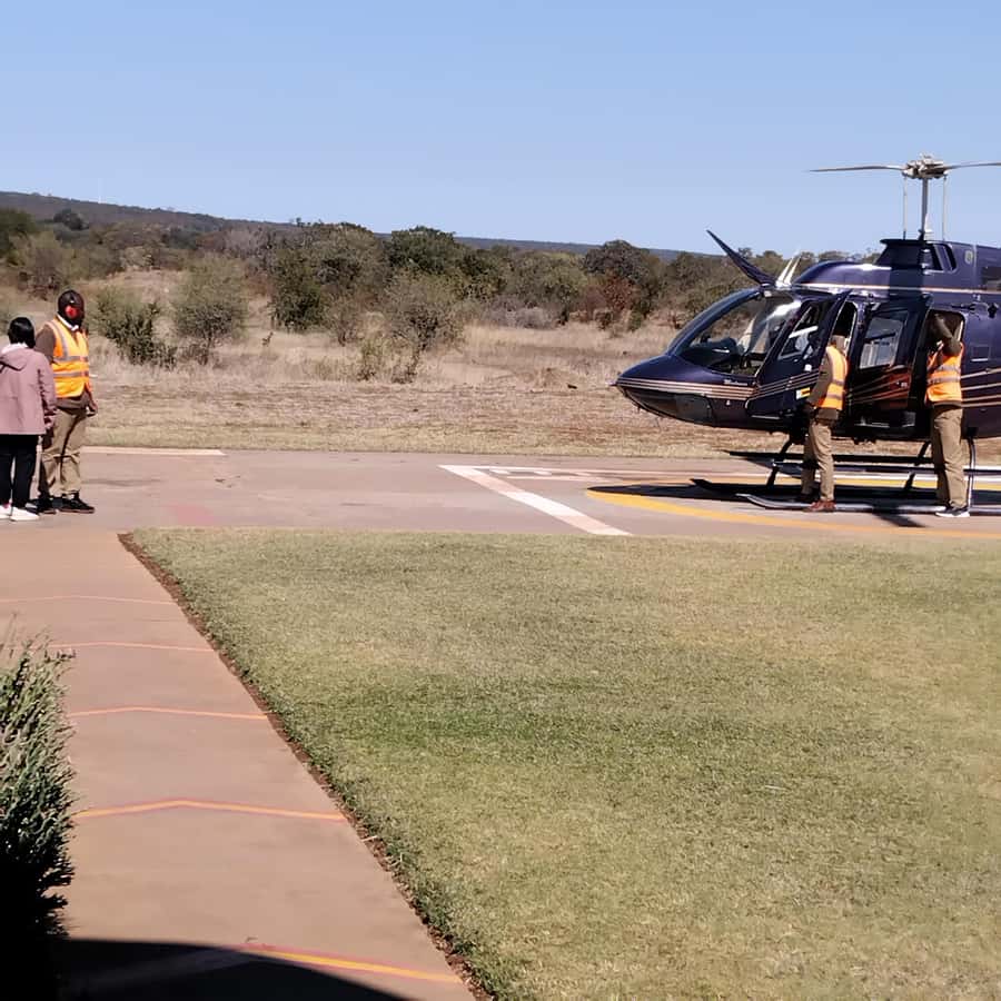 Victoria Falls: Helicopter Flight Aerial View of The Falls - Flying the Zambezi National Park and spotting game from above