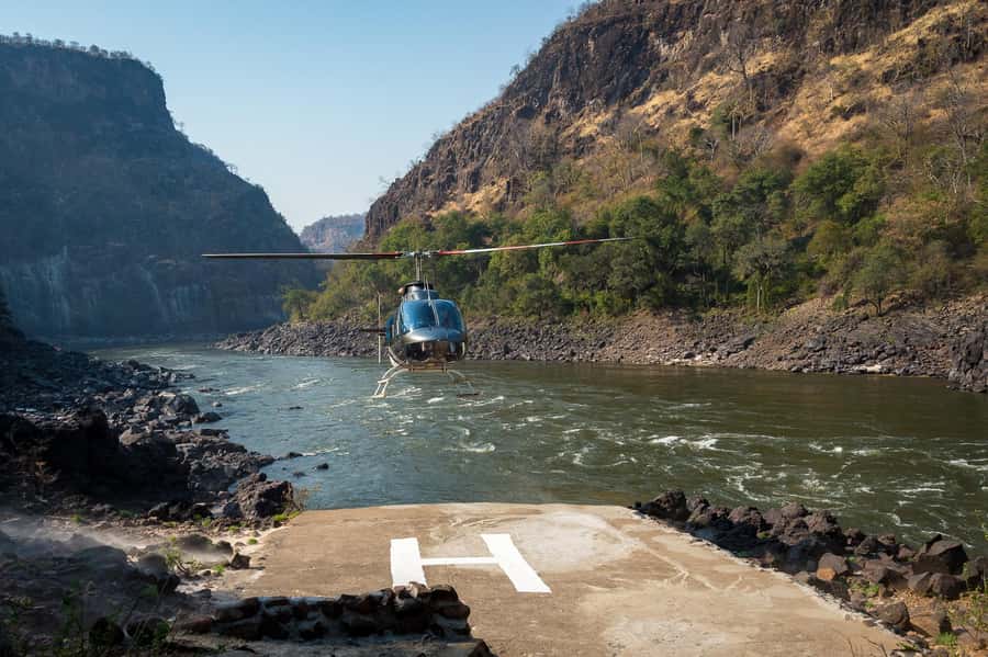 Victoria Falls Helicopter Flights - From Livingstone to Maramba Airfield, the Trip Starts Smooth
