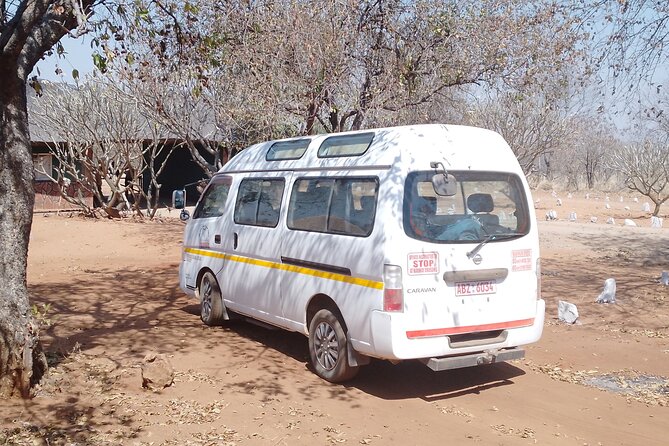 Victoria Falls Private Airport Transfers - VFA - The drive into Victoria Falls: towels, water, and real orientation
