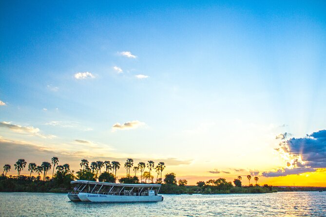 Victoria Falls Sunset Cruise - The river views across Zimbabwe and Zambia