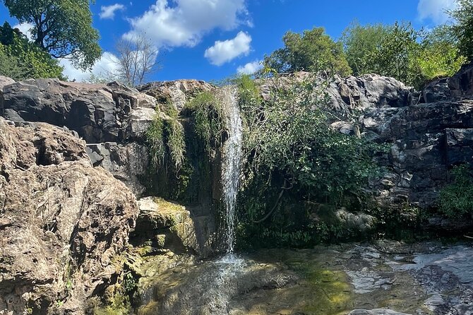 Victoria Falls Zimbabwe - Batoka Gorge Hike and Bush Picnic - On the trail: waterfalls, uneven ground, and safety first